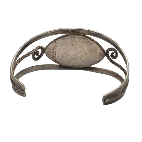 VINTAGE SILVERPLATED BRASS & MOTHER OF PEARL MOSAIC HEIRLOOM BABY  BRACELET - Picture 3 of 4